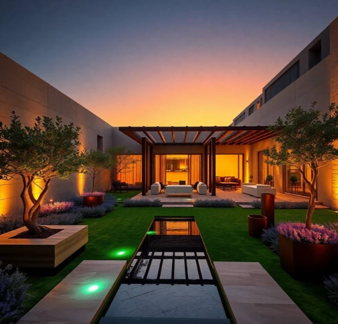 Choose Greenapex garden landscaping specialists in Mira Dubai offering creative designs, irrigation solutions, lawn care, planting, and garden maintenance.