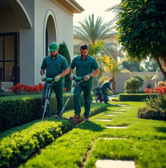 Enhance your property with Greenapex quality landscaping services in Mira Oasis Dubai featuring custom gardens, irrigation, lawn care, and maintenance.