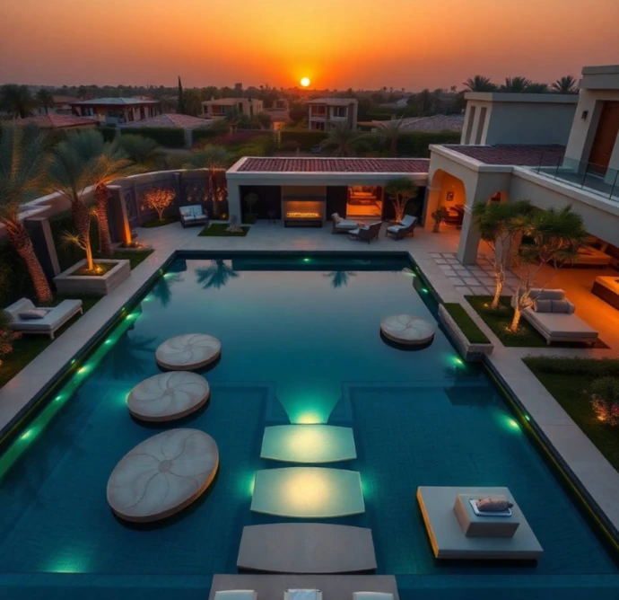 Transform outdoor spaces with Greenapex landscaping in The Oasis Dubai featuring elegant gardens, smart irrigation, healthy lawns, and landscape maintenance.