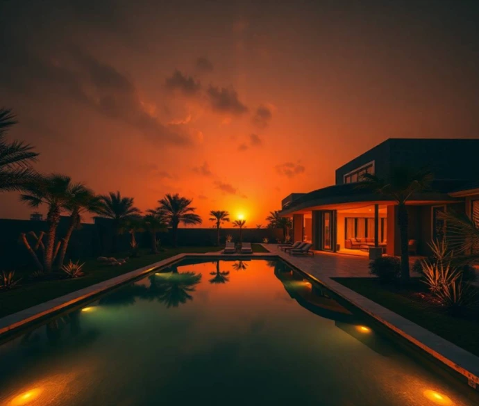 Transform outdoor spaces with Greenapex bespoke landscaping in Jumeirah Islands Dubai featuring lush gardens, efficient irrigation, elegant lawns, and expert care.
