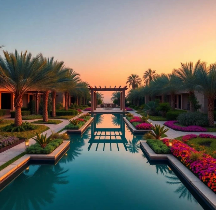 Enhance your property with Greenapex garden design in Jumeirah 1 Dubai featuring innovative landscapes, efficient irrigation, lush lawns, and professional care.