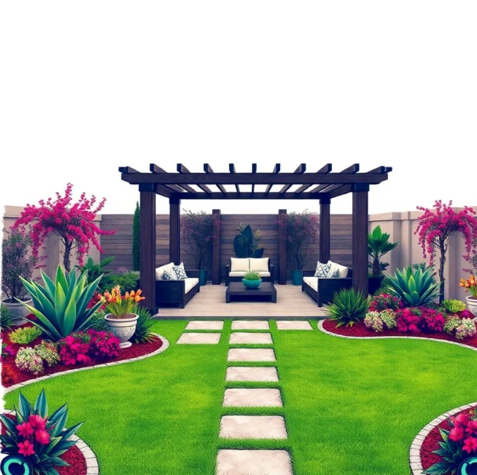 Choose Greenapex for luxury landscaping and garden design solutions in Muwaileh Sharjah featuring planting, irrigation, lawn care, and maintenance.