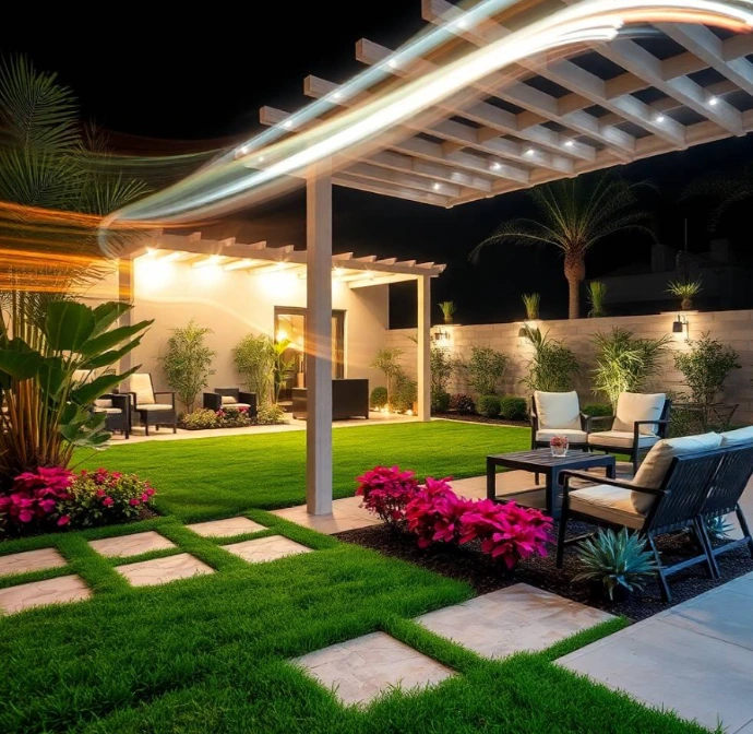 Choose Greenapex for premium landscape design and gardening in Hoshi Sharjah with lawn care, irrigation, planting, tree pruning, and maintenance.
