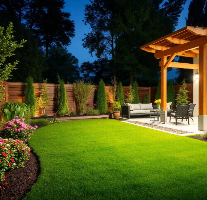 Choose Greenapex for luxury landscape design and gardening in Masaar Sharjah featuring irrigation, lawn care, planting, tree care, and maintenance.