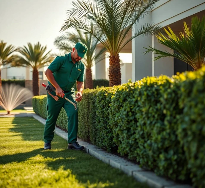 Transform your outdoor space with Greenapex landscaping and garden design services in Al Heerah Sharjah for villas, homes, hotels, and businesses.