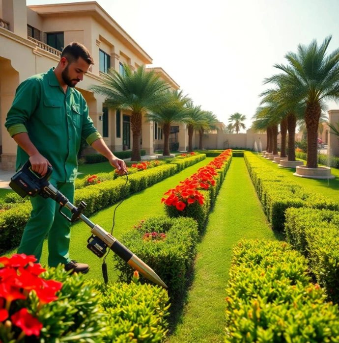 Greenapex delivers custom landscape and garden design in University City Sharjah with irrigation systems, lawn care, pruning, and seasonal garden maintenance.