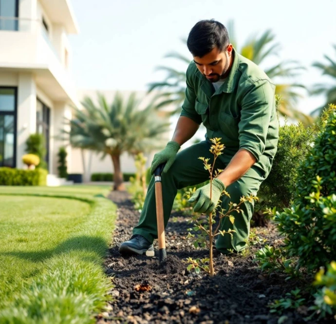 Choose Greenapex for expert garden landscaping in Noya, featuring tailored designs, shrubs, trees, flower planting, lawn care, irrigation, and maintenance.