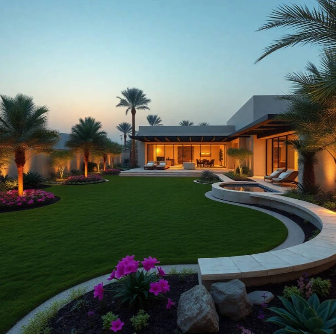 Transform your Al Zaab Abu Dhabi property with Greenapex garden landscaping, custom design, lawn care, planting, irrigation and landscape improvements today.