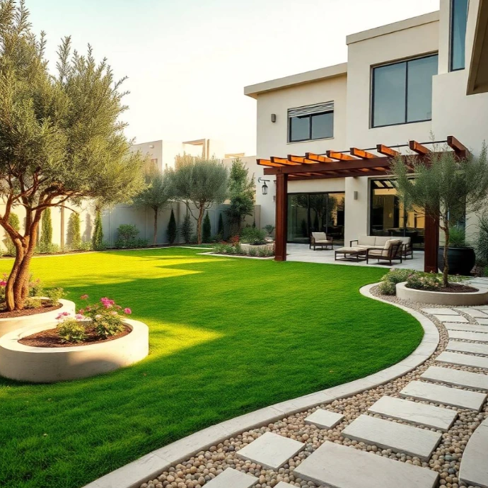 Luxury Garden Design Services in Bloom Living Abu Dhabi | Greenapex