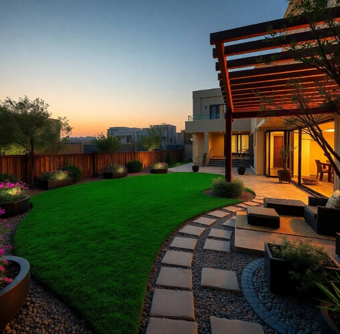 Greenapex creates stunning gardens in Al Falah City Abu Dhabi with custom landscaping, lawn care, planting and irrigation solutions for lasting outdoor beauty.
