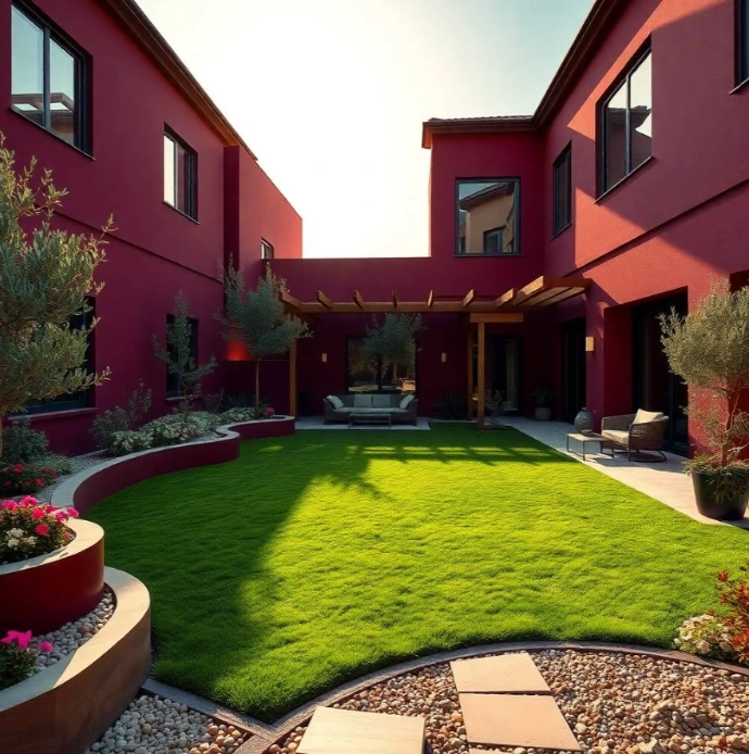Create a refined outdoor retreat with Greenapex garden landscaping in Bloom Gardens Abu Dhabi, featuring planting, lawn care and professional garden maintenance.