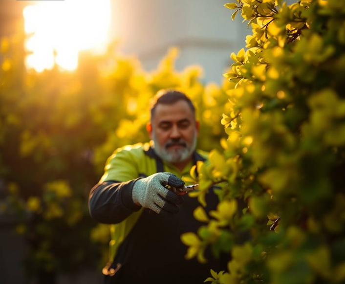 refined golf-community atmosphere, soft golden morning light, professional architectural landscaping photography, full-frame DSLR, 50mm lens, realistic foliage and materials, natural shadows, ultra-photorealistic, no cartoon, no CGI, no artificial AI appearance