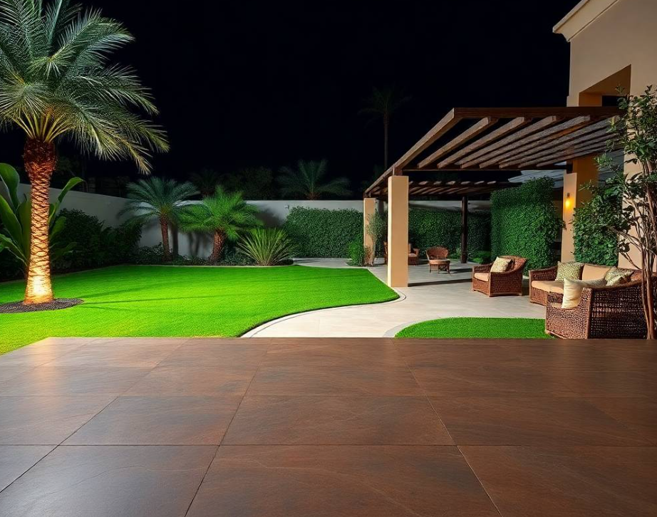 Create a refined The Valley Dubai garden with Greenapex landscaping, ornamental trees, planting beds, lawn care and smart irrigation maintenance.