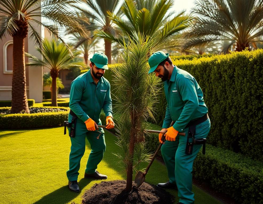 Greenapex enhances The Valley Dubai villas with custom landscaping, tree planting, hedge care, lawn maintenance and dependable irrigation services.