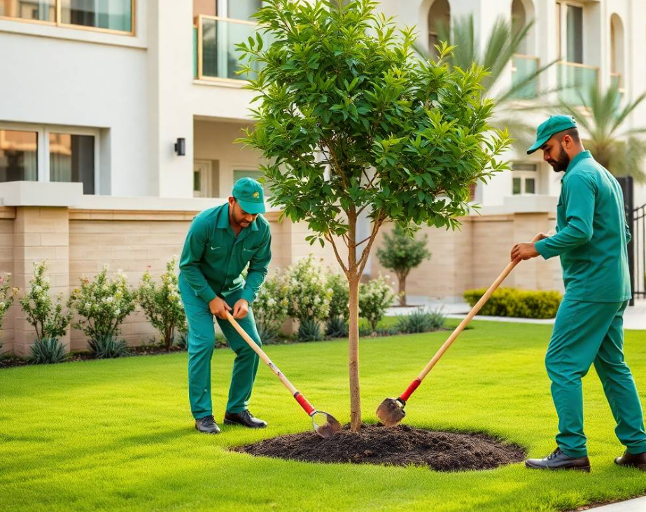 Greenapex enhances Dubai Islands villas with custom landscaping, tree planting, hedge care, lawn maintenance and dependable irrigation services.