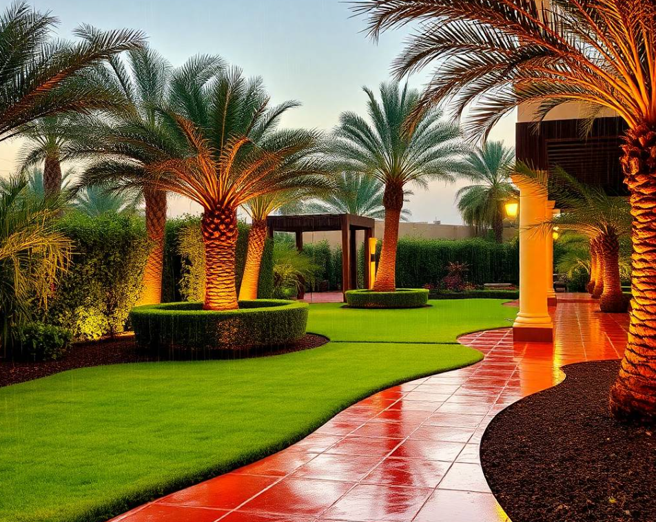 Maintain a healthy Al Muwaiji Al Ain garden with Greenapex Landscaping lawn care, hedge trimming, pruning, irrigation maintenance and seasonal services.