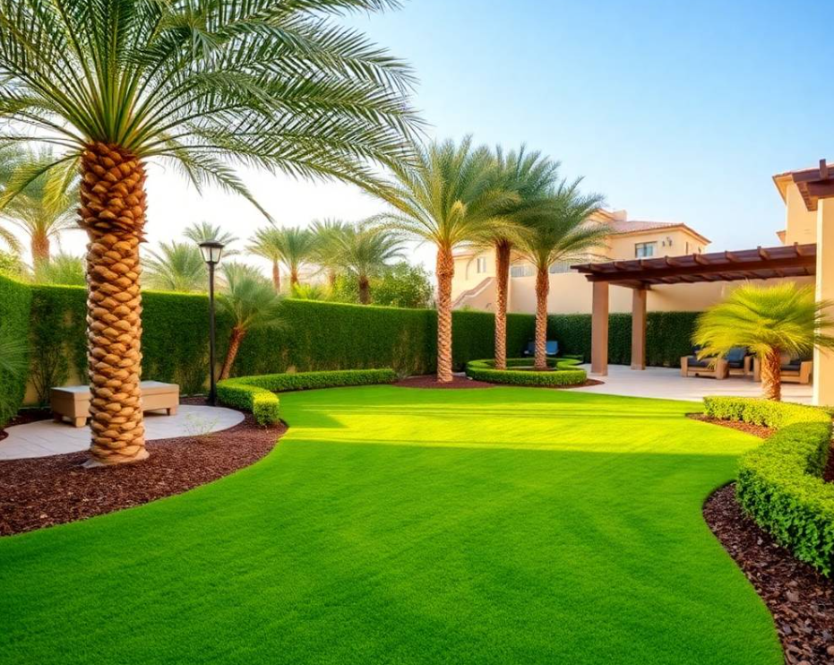 Keep your Zakher Al Ain garden greener with Greenapex Landscaping irrigation care, lawn maintenance, planting, pruning and landscape improvement services.