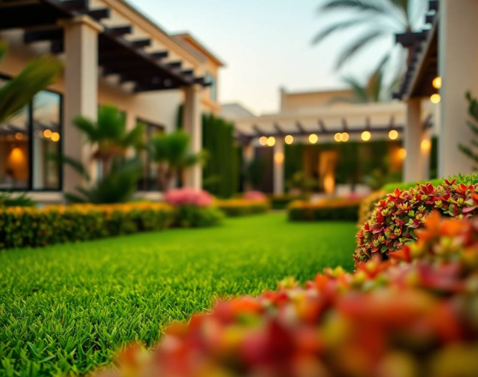 Get complete garden maintenance in Al Foah Al Ain from Greenapex Landscaping, including pruning, lawn care, planting, fertilization, irrigation and garden improvements.