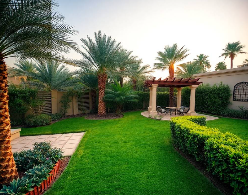 Get complete garden maintenance in Al Bateen Al Ain, including pruning, lawn care, planting, fertilization, irrigation and landscape improvements.