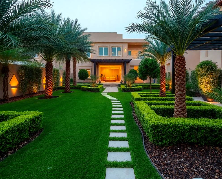 Keep your Al Yahar garden greener with Greenapex Landscaping's irrigation maintenance, lawn care, planting, pruning and seasonal landscape services.