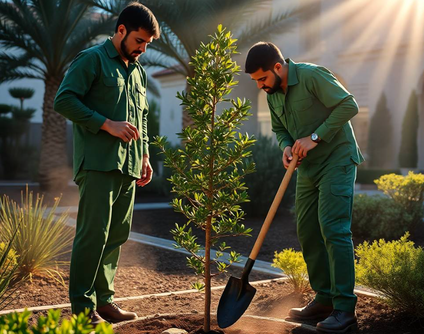 Greenapex Landscaping delivers complete garden care in Al Rawdah Al Ain, including lawn maintenance, tree planting, pruning, fertilization and irrigation.