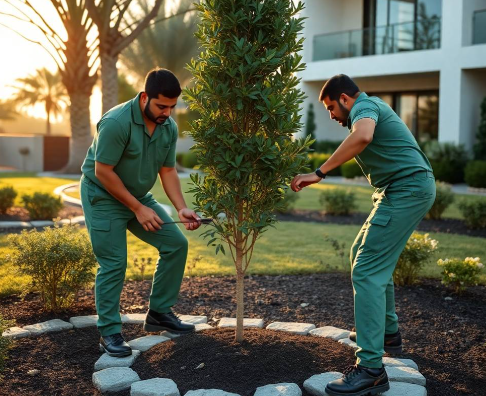 Get complete garden maintenance in Discovery Gardens Dubai, including lawn care, pruning, tree planting, fertilization, irrigation and landscaping.