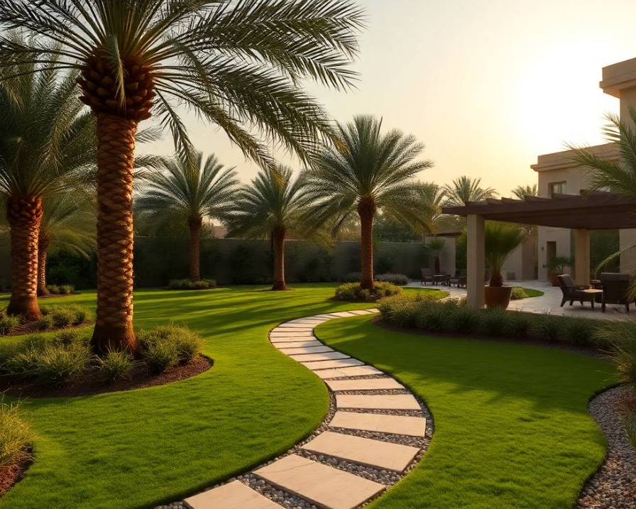 Greenapex Landscaping creates greener International City Dubai gardens with expert landscaping, irrigation care, lawn maintenance and seasonal planting services.