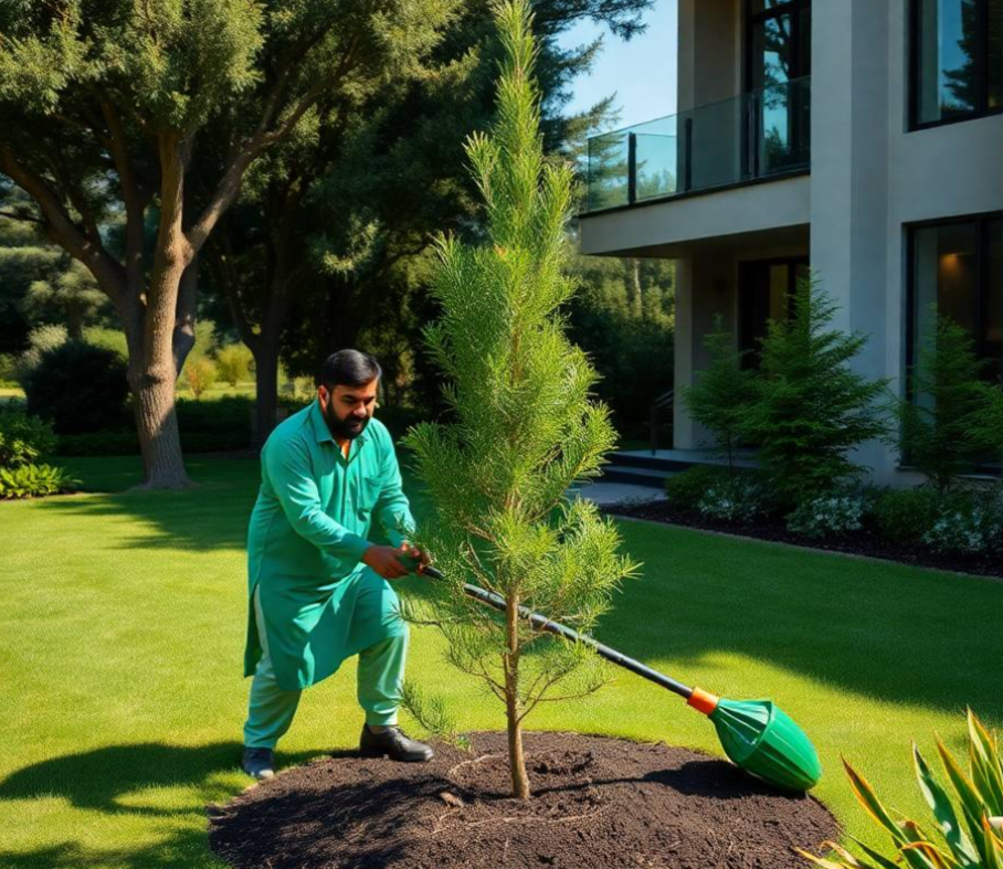 Get complete garden design in Jumeirah Village Circle Dubai, including planting, lawn care, tree pruning, irrigation and landscape improvement servi
