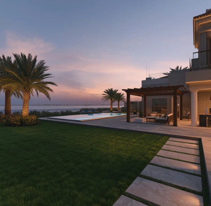 Professional landscaping services in Al Raha Beach Abu Dhabi delivering complete garden designs, lawn care, irrigation solutions, and beautiful outdoor living environments.